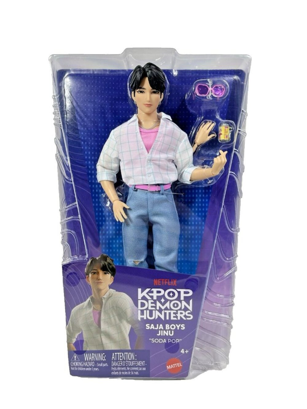 KPop Demon Hunters Saja Boys JINU 12" Fashion Doll and Accessories NEW 2026